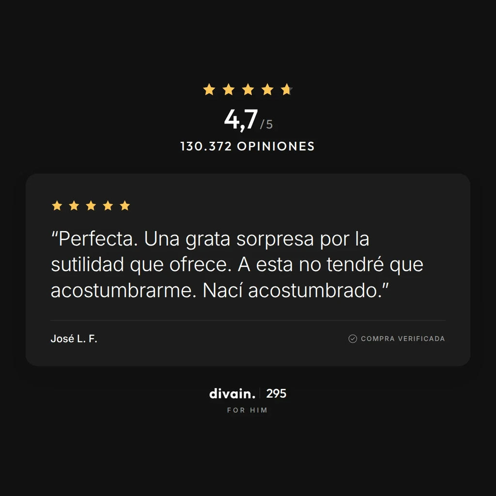 divain.295 - 4,7/5 sobre 130.372 opiniones