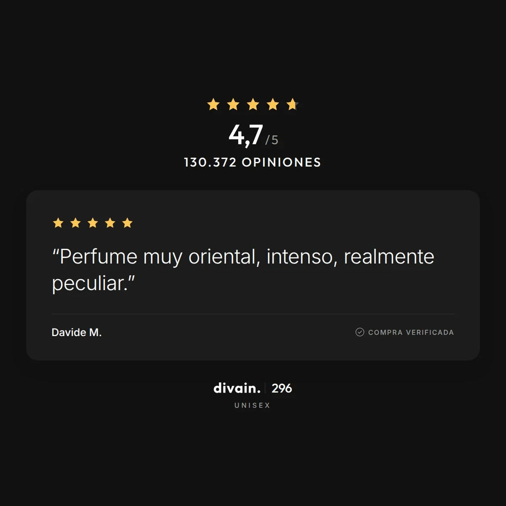 divain.296 - 4,7/5 sobre 130.372 opiniones