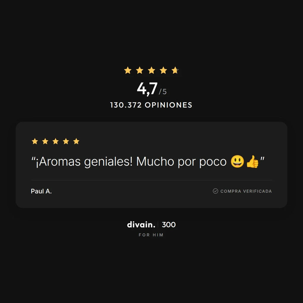 divain.300 - 4,7/5 sobre 130.372 opiniones
