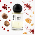 Pirámide olfativa perfume divain.314 | divain Parfums