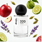 Pirámide olfativa perfume divain.320 | divain Parfums
