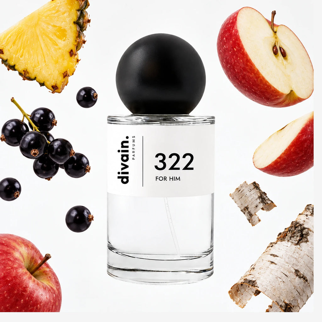 Pirámide olfativa perfume divain.322 | divain Parfums