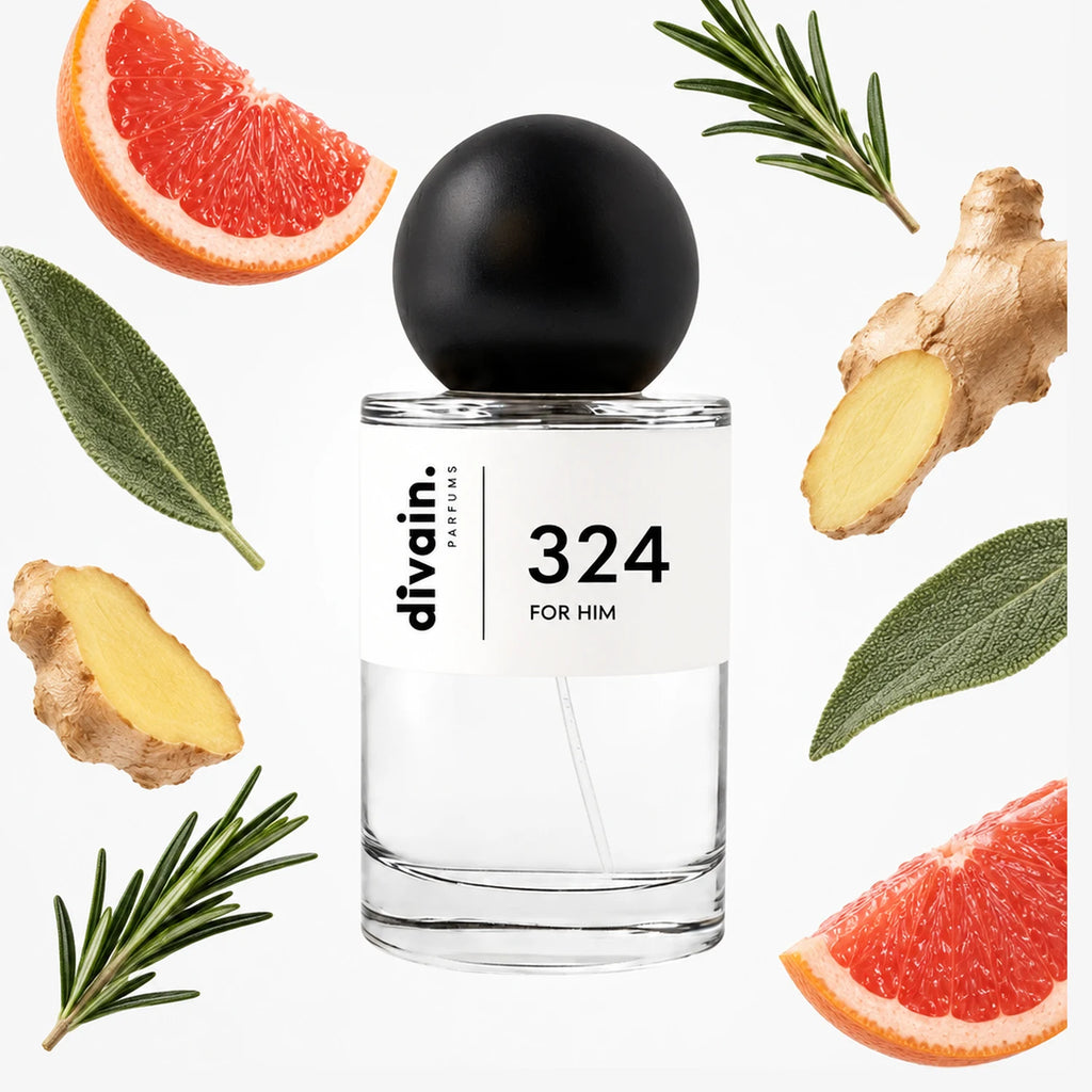 Pirámide olfativa perfume divain.324 | divain Parfums