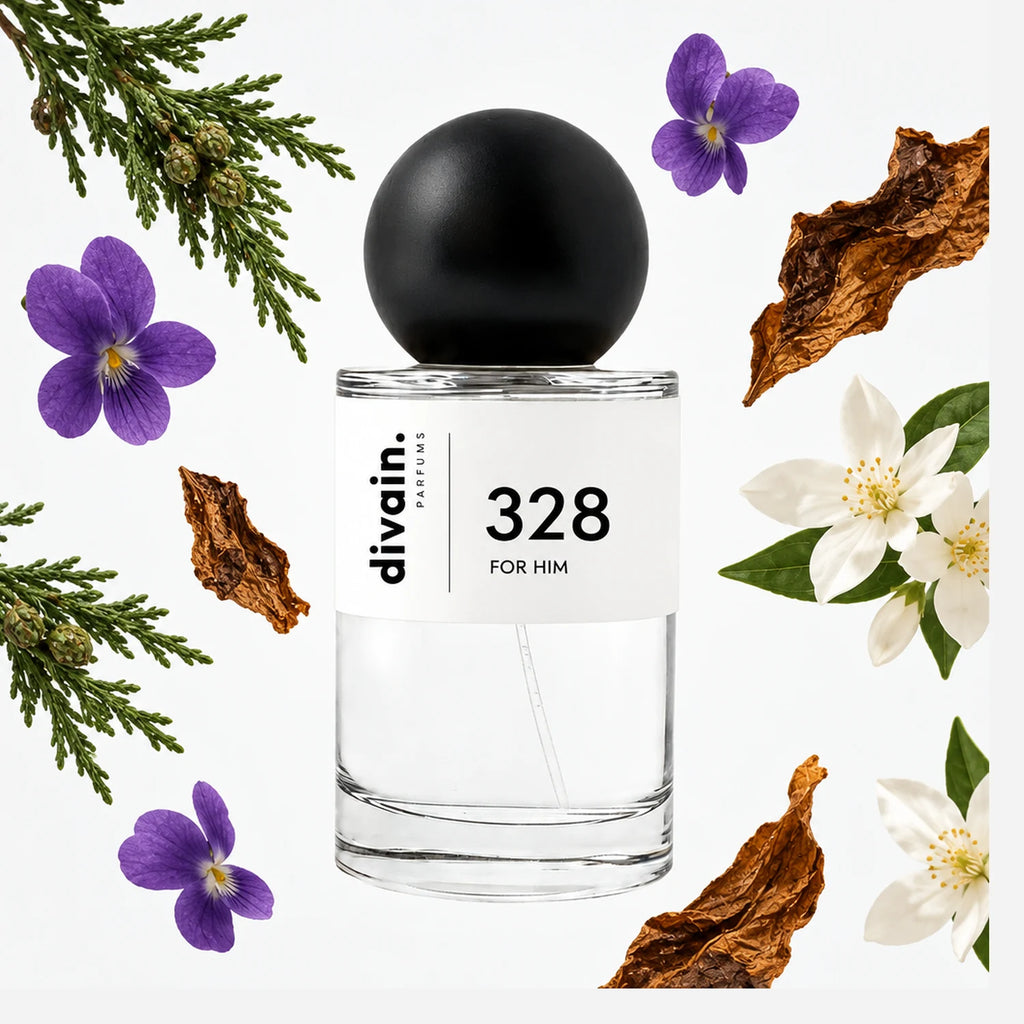 Pirámide olfativa perfume divain.328 | divain Parfums