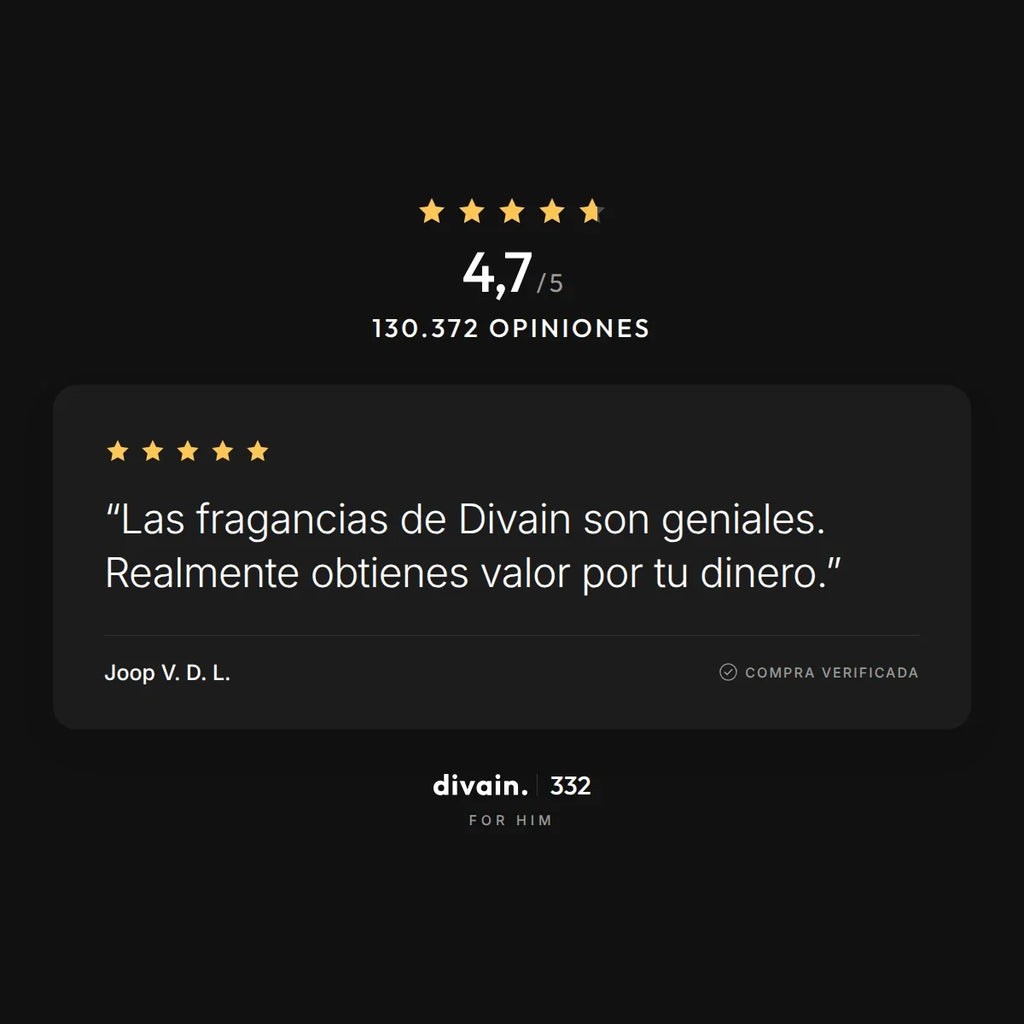 divain.332 - 4,7/5 sobre 130.372 opiniones