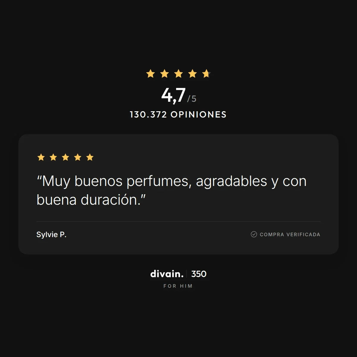 divain.350 - 4,7/5 sobre 130.372 opiniones
