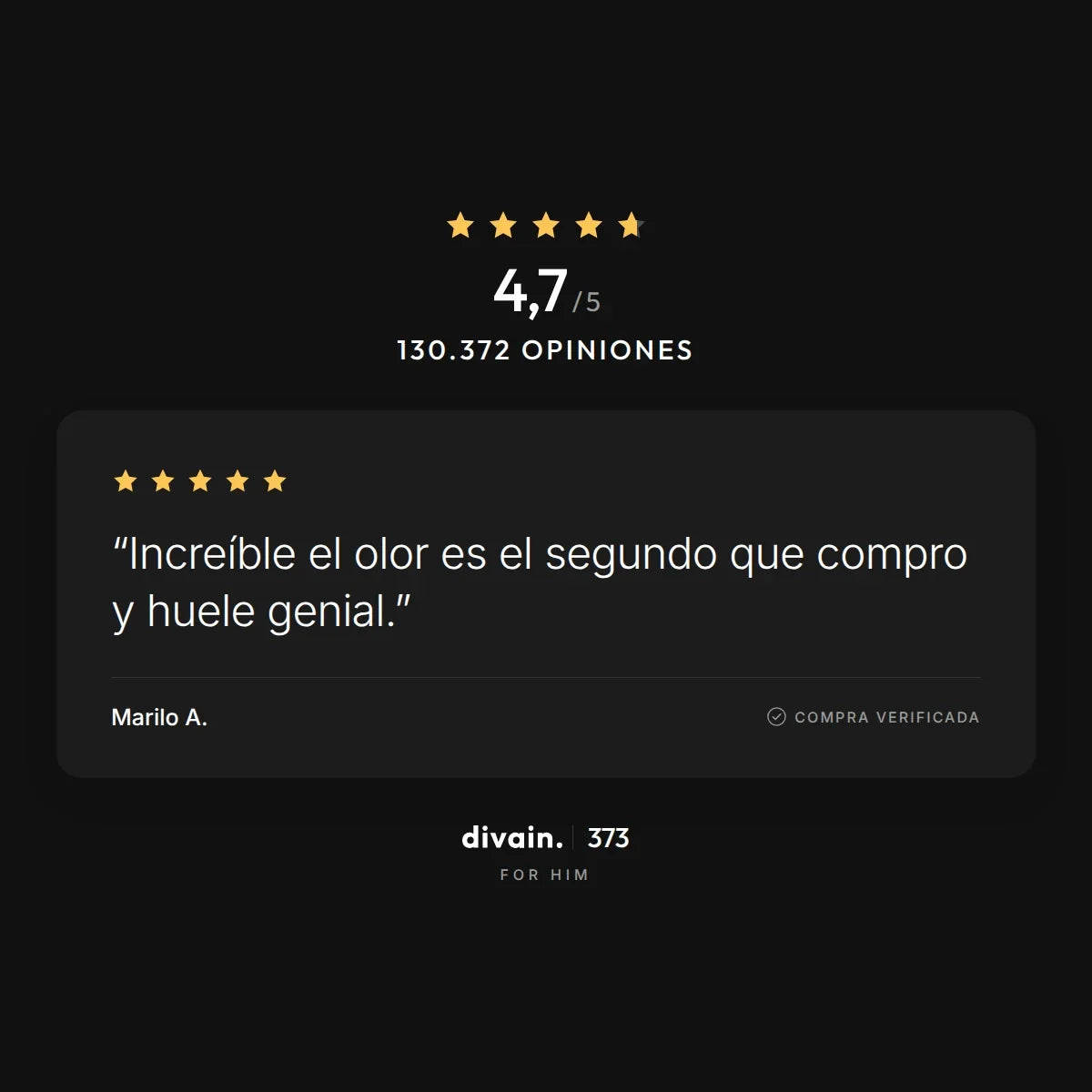 divain.373 - 4,7/5 sobre 130.372 opiniones