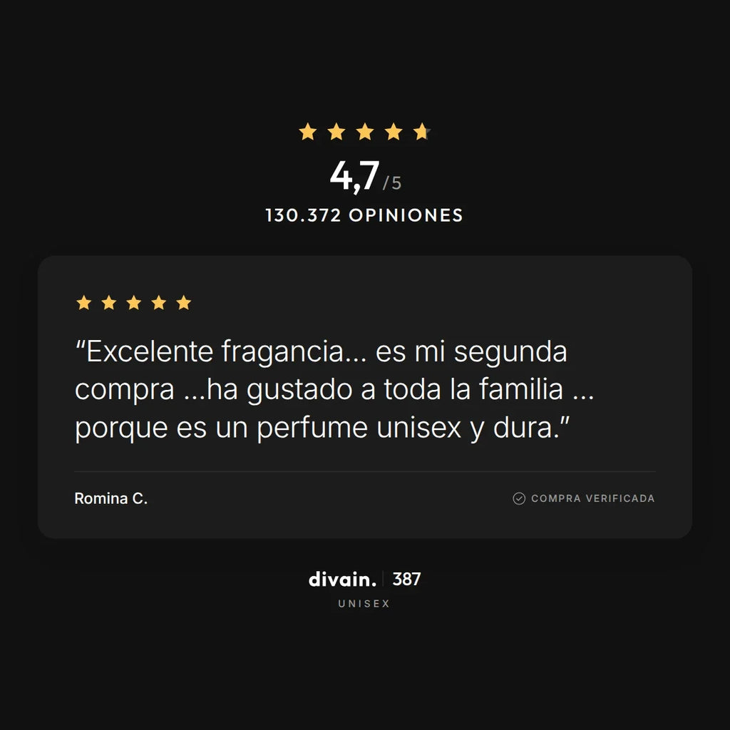 divain.387 - 4,7/5 sobre 130.372 opiniones