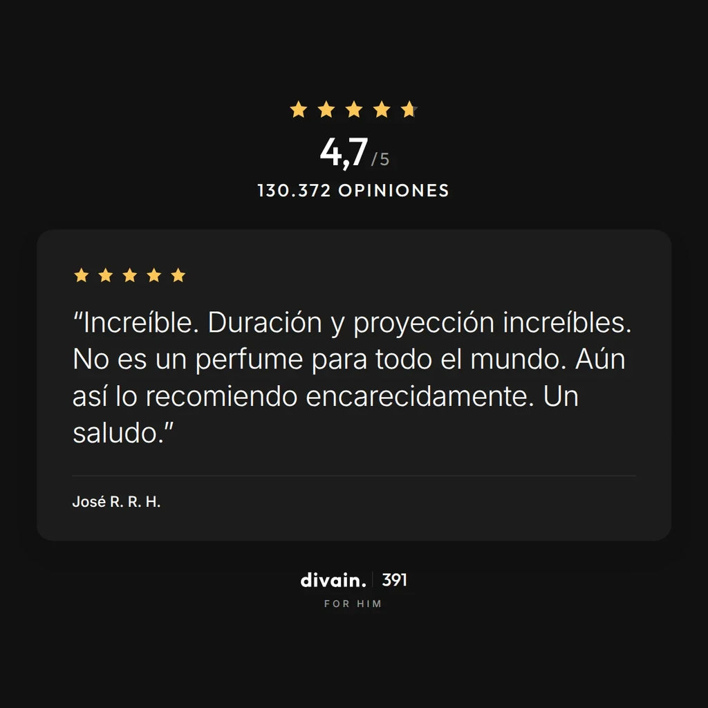 divain.391 - 4,7/5 sobre 130.372 opiniones