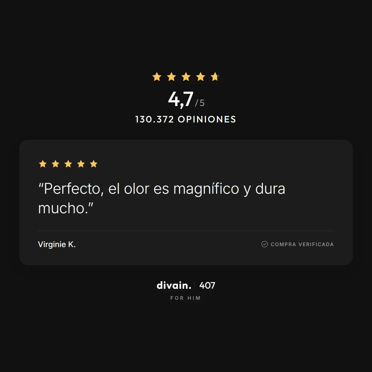 divain.407 - 4,7/5 sobre 130.372 opiniones