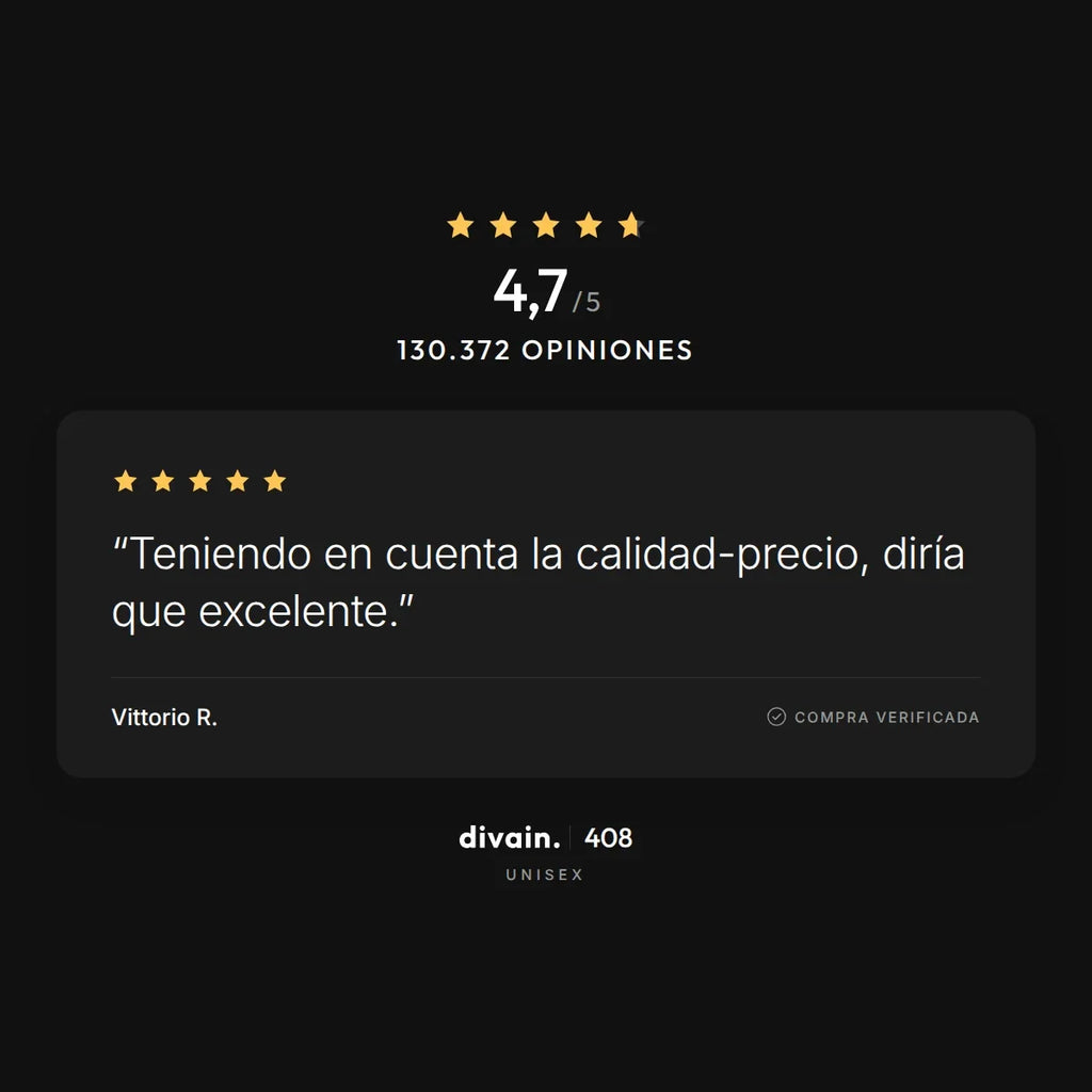 divain.408 - 4,7/5 sobre 130.372 opiniones