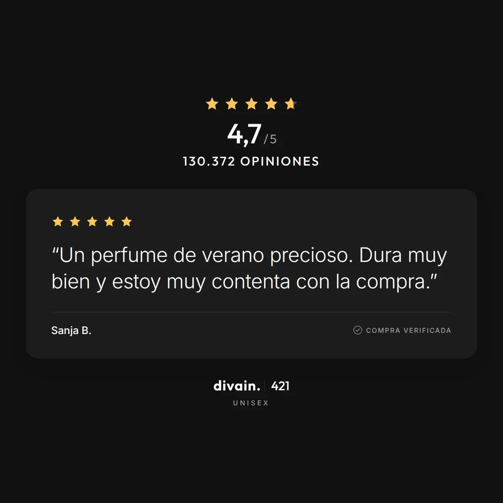 divain.421 - 4,7/5 sobre 130.372 opiniones