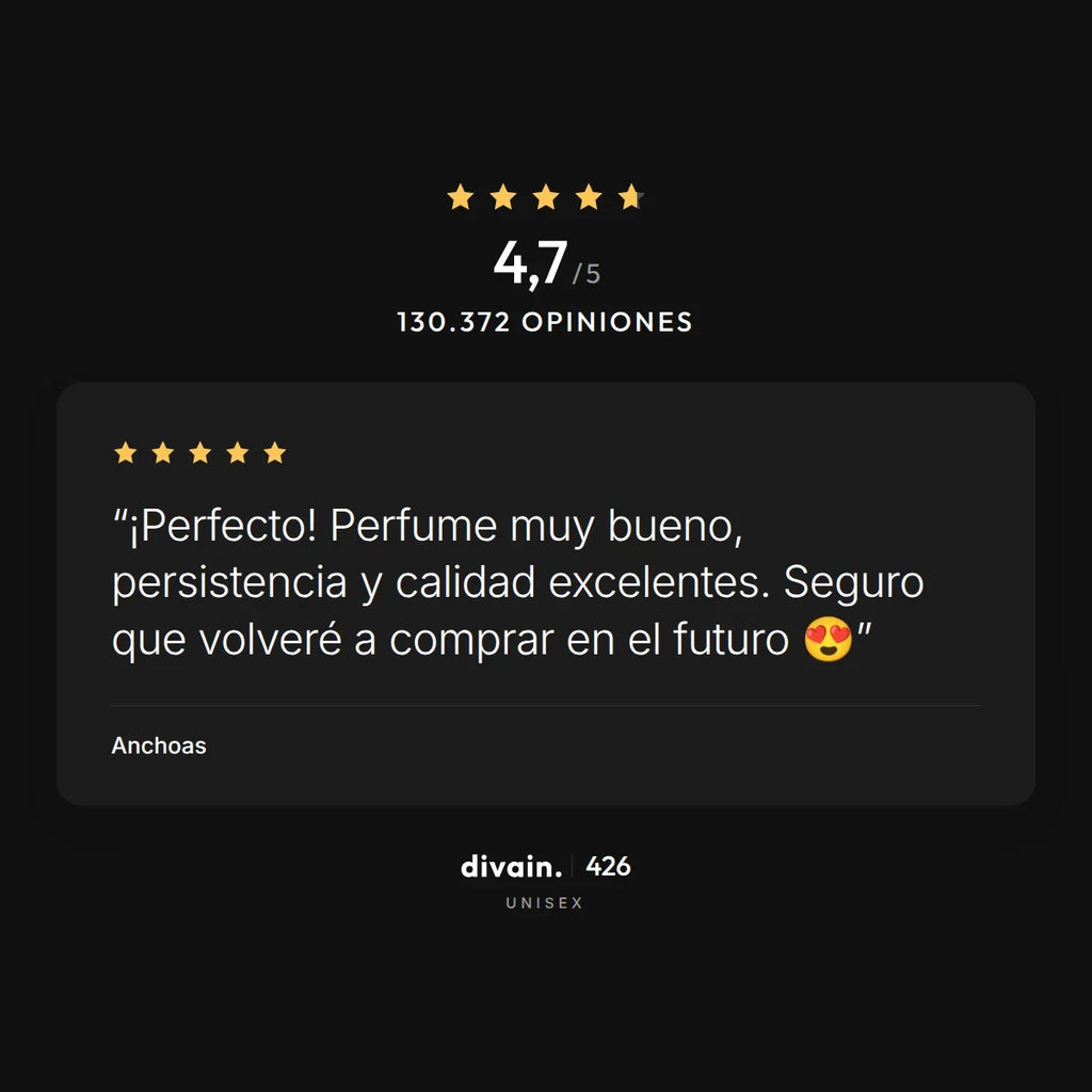 divain.426 - 4,7/5 sobre 130.372 opiniones