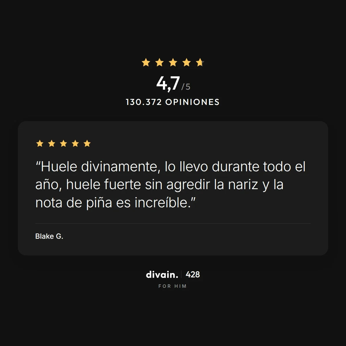divain.428 - 4,7/5 sobre 130.372 opiniones