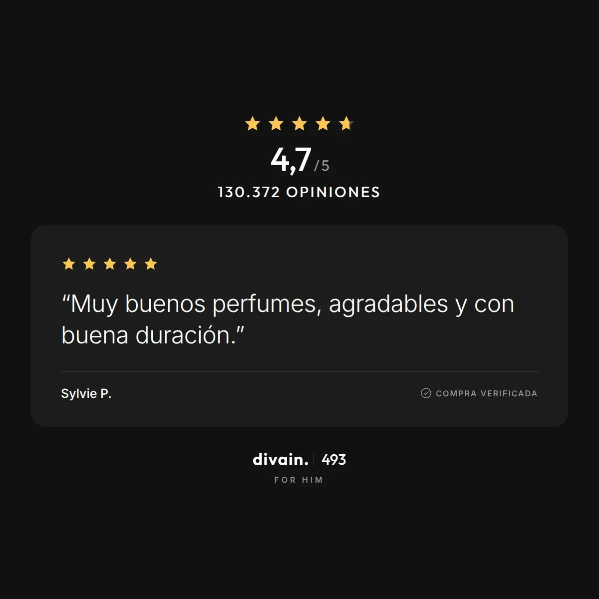 divain.493 - 4,7/5 sobre 130.372 opiniones