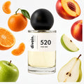 Pirámide olfativa perfume divain.520 | divain Parfums