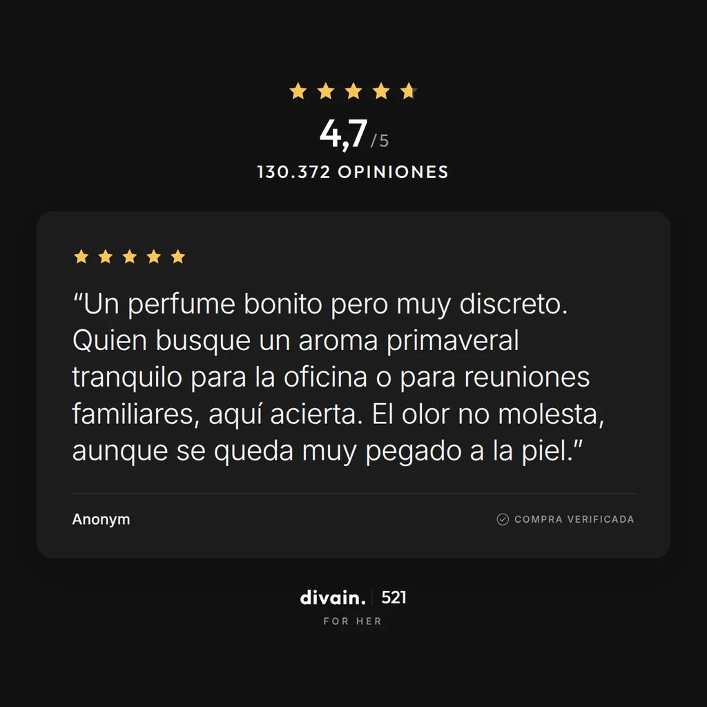 divain.521 - 4,7/5 sobre 130.372 opiniones