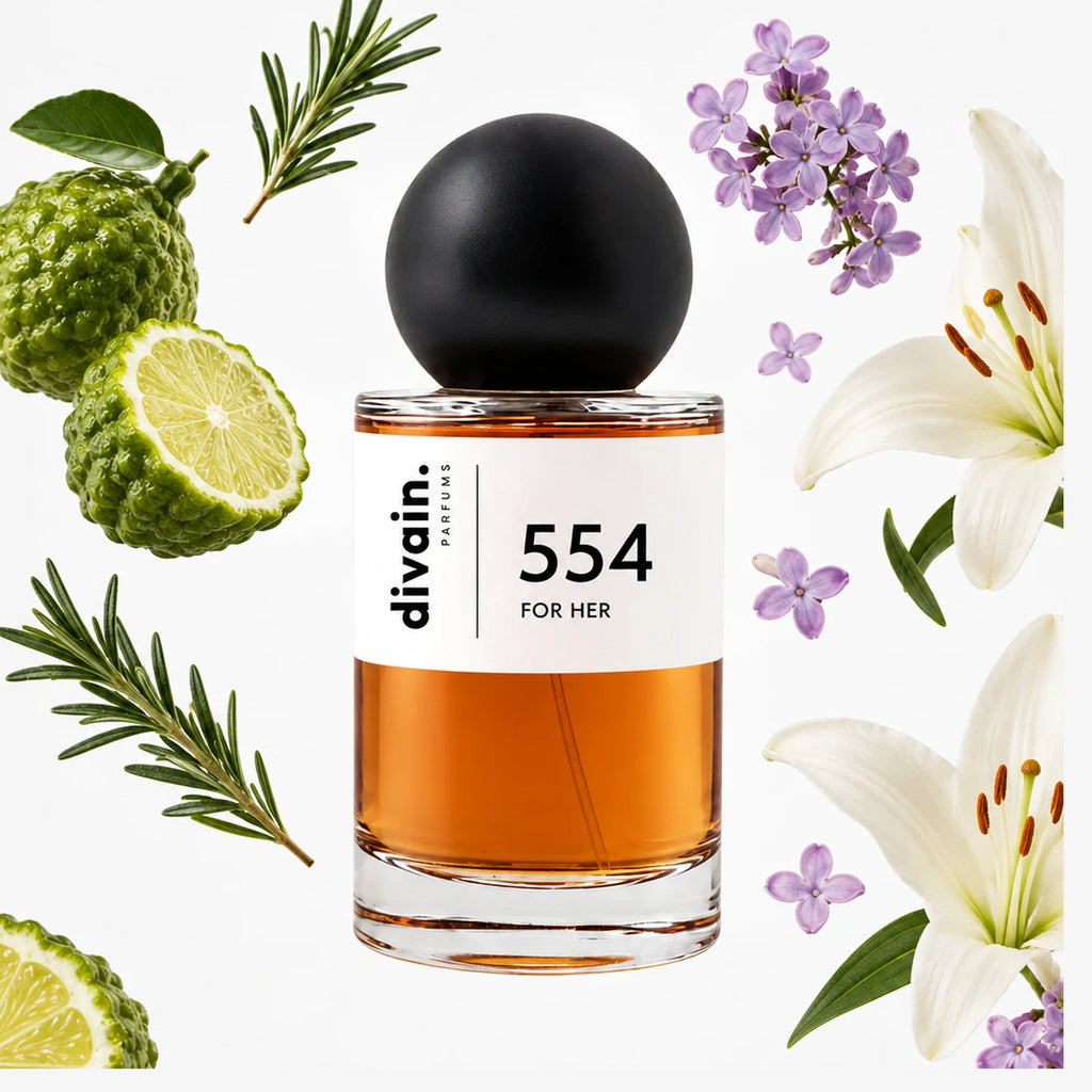 Pirámide olfativa perfume divain.554 | divain Parfums