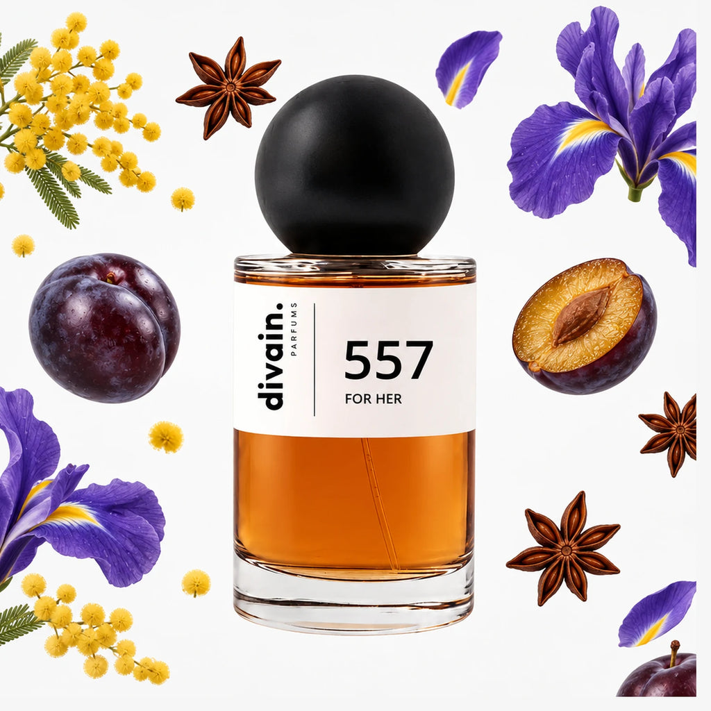 Pirámide olfativa perfume divain.557 | divain Parfums