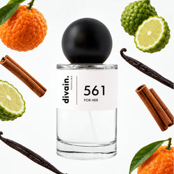 Pirámide olfativa perfume divain.561 | divain Parfums