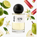 Pirámide olfativa perfume divain.570 | divain Parfums