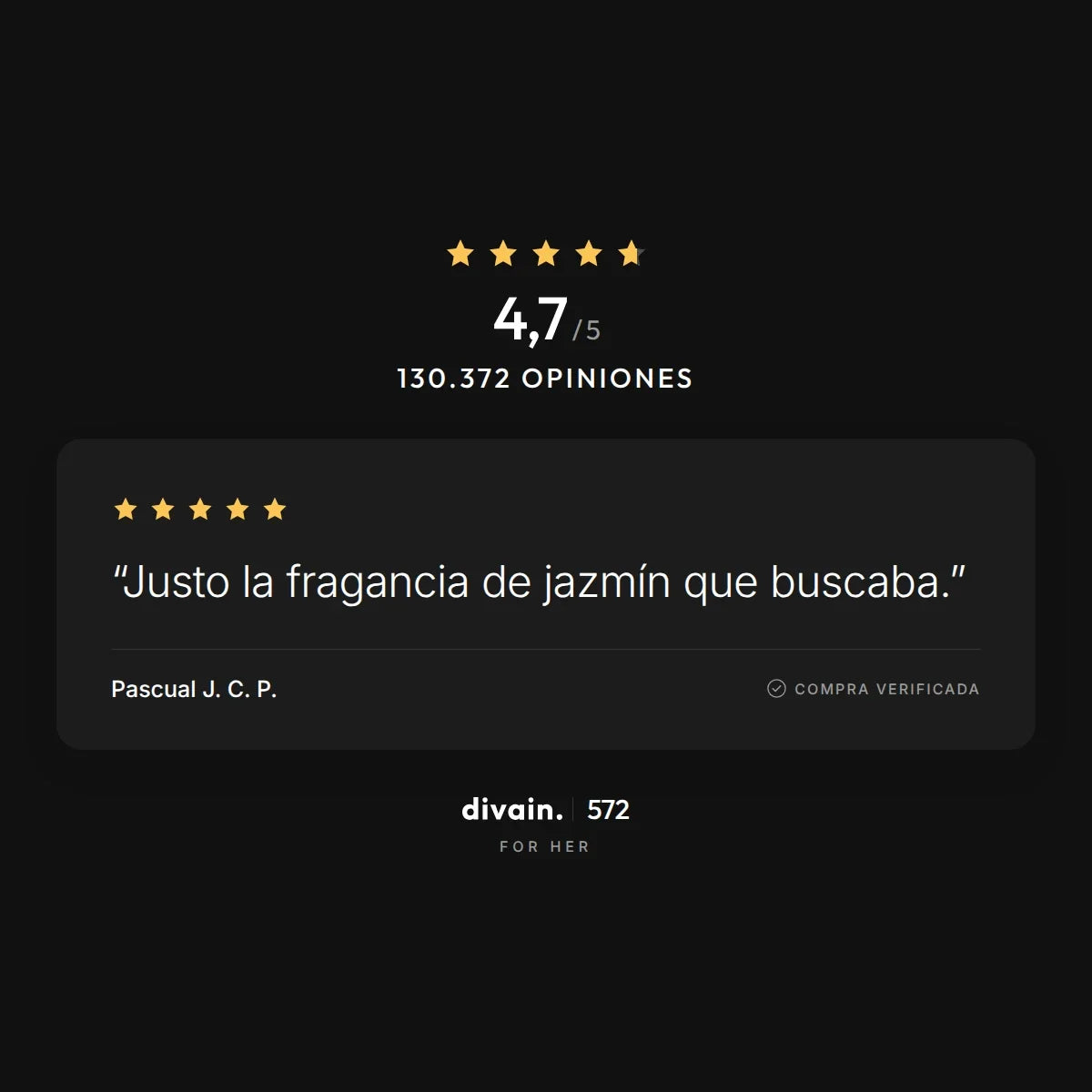 divain.572 - 4,7/5 sobre 130.372 opiniones