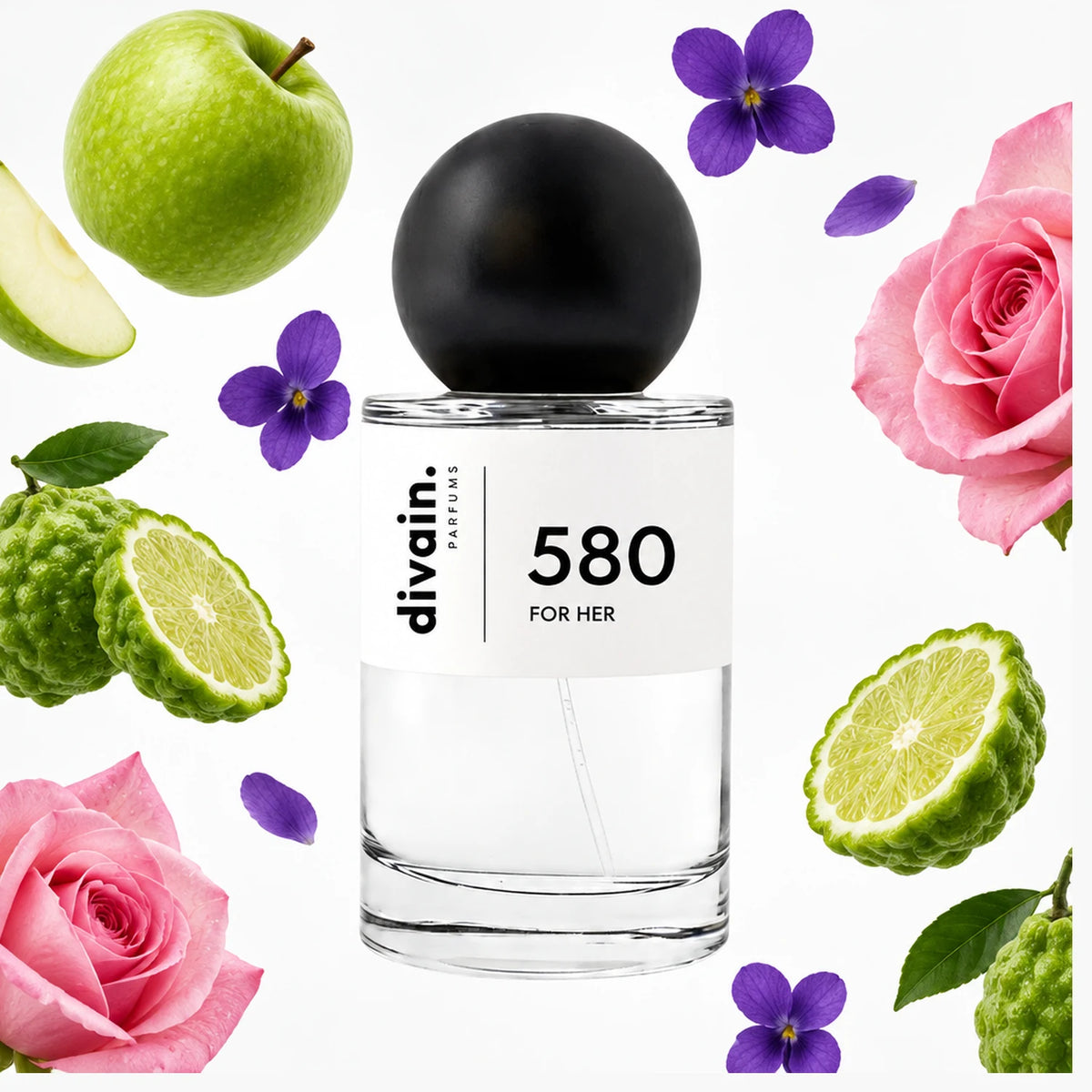 Pirámide olfativa perfume divain.580 | divain Parfums