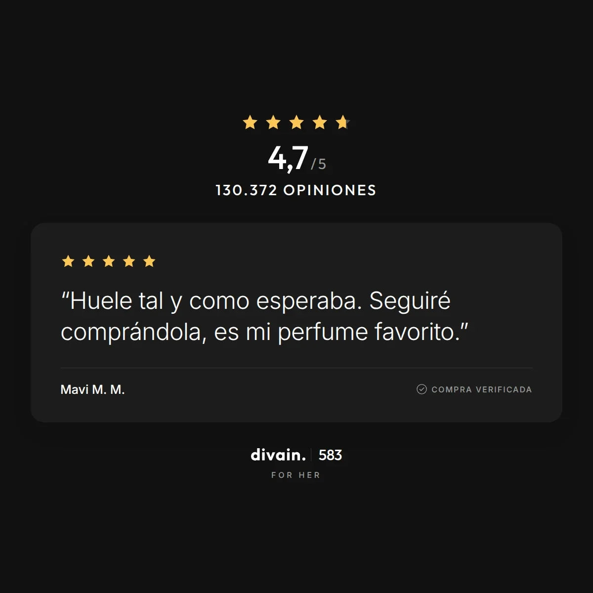 divain.583 - 4,7/5 sobre 130.372 opiniones