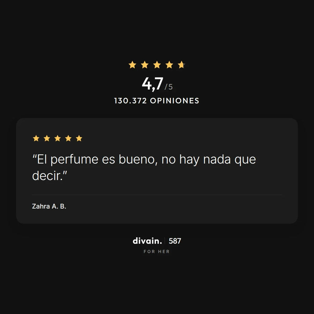divain.587 - 4,7/5 sobre 130.372 opiniones