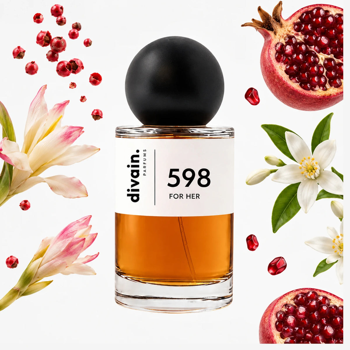 Pirámide olfativa perfume divain.598 | divain Parfums