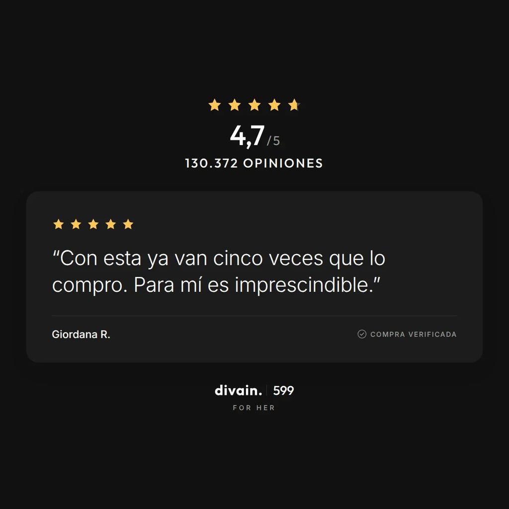 divain.599 - 4,7/5 sobre 130.372 opiniones