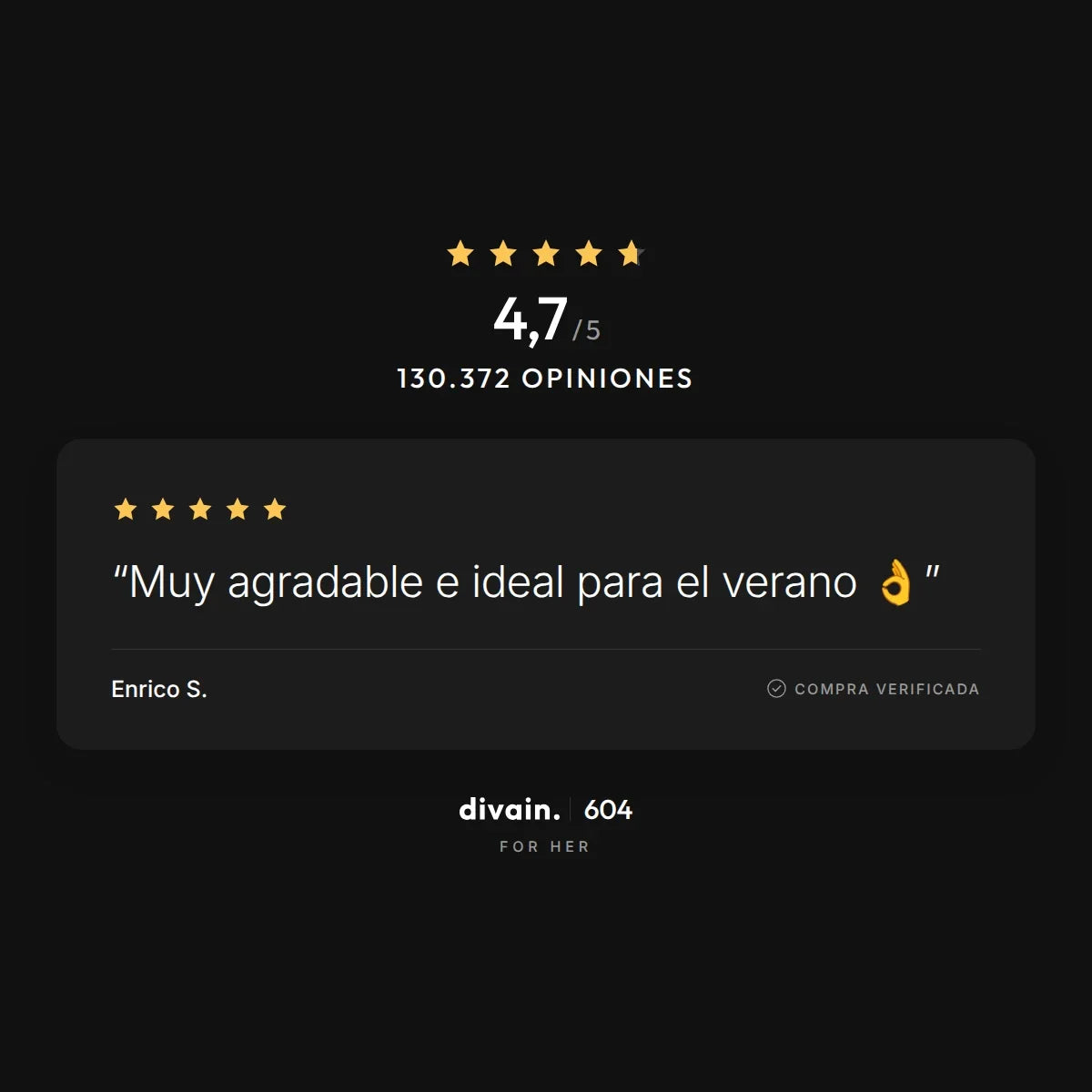 divain.604 - 4,7/5 sobre 130.372 opiniones