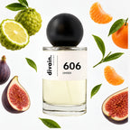 Pirámide olfativa perfume divain.606 | divain Parfums