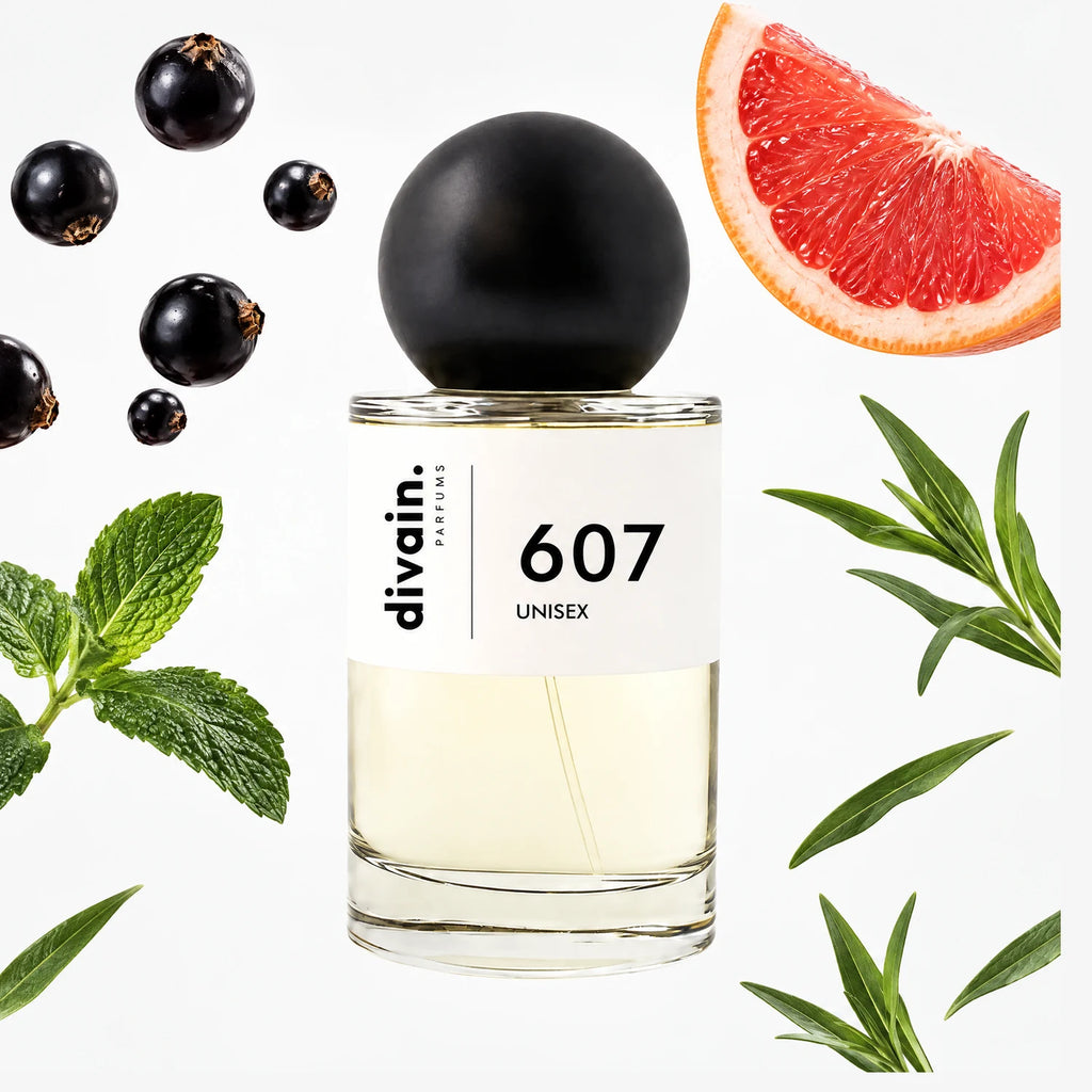 Pirámide olfativa perfume divain.607 | divain Parfums