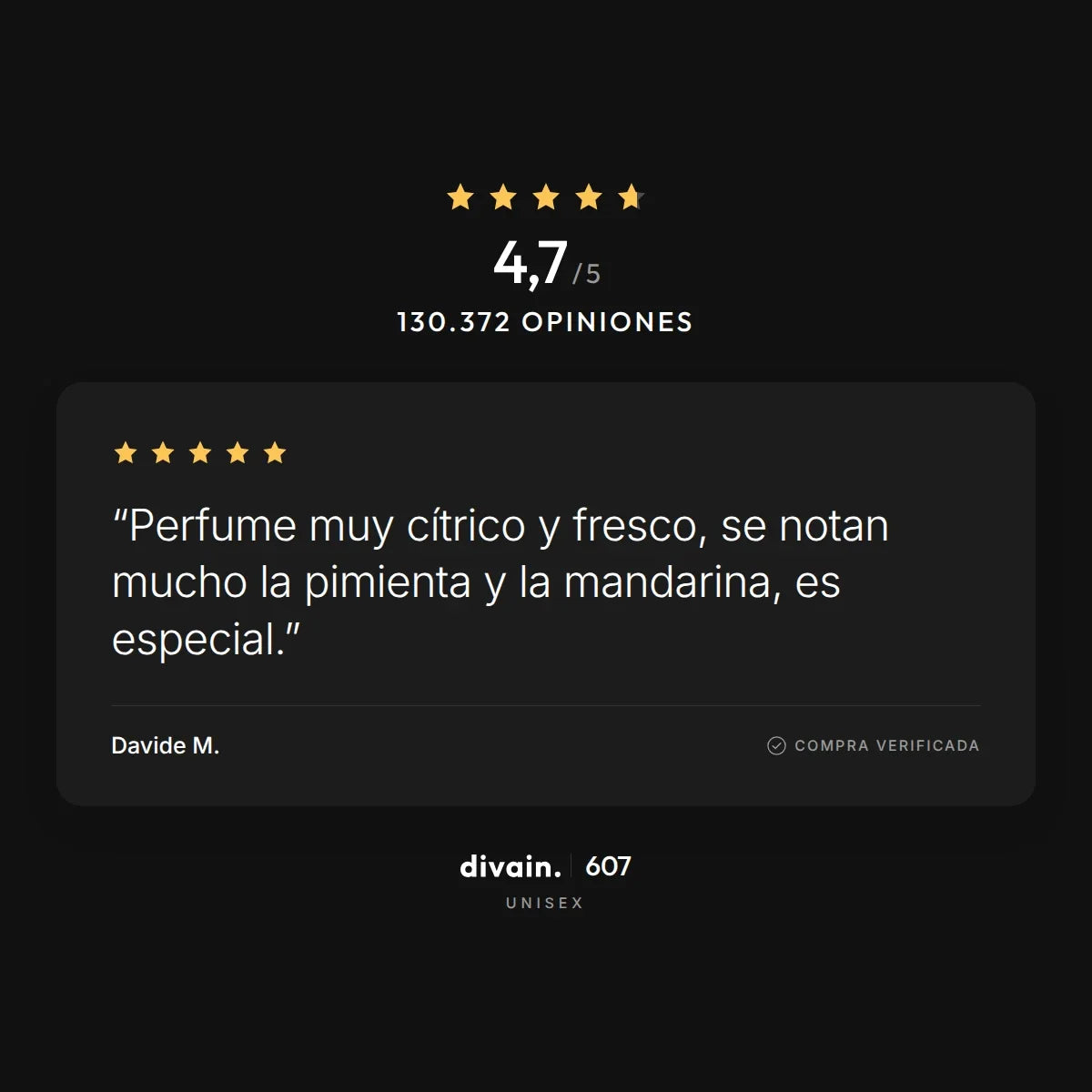 divain.607 - 4,7/5 sobre 130.372 opiniones