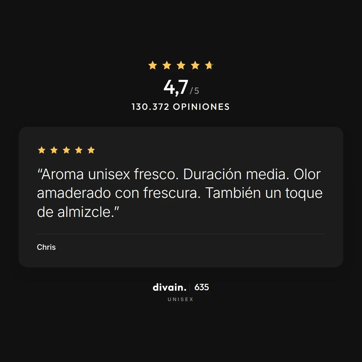 divain.635 - 4,7/5 sobre 130.372 opiniones