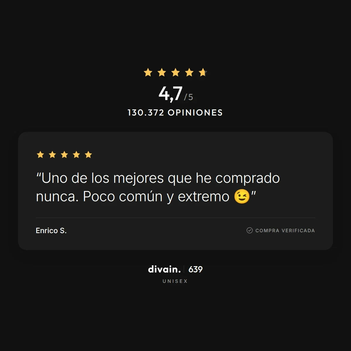 divain.639 - 4,7/5 sobre 130.372 opiniones