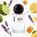 Pirámide olfativa perfume divain.653 | divain Parfums