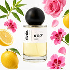 Pirámide olfativa perfume divain.667 | divain Parfums