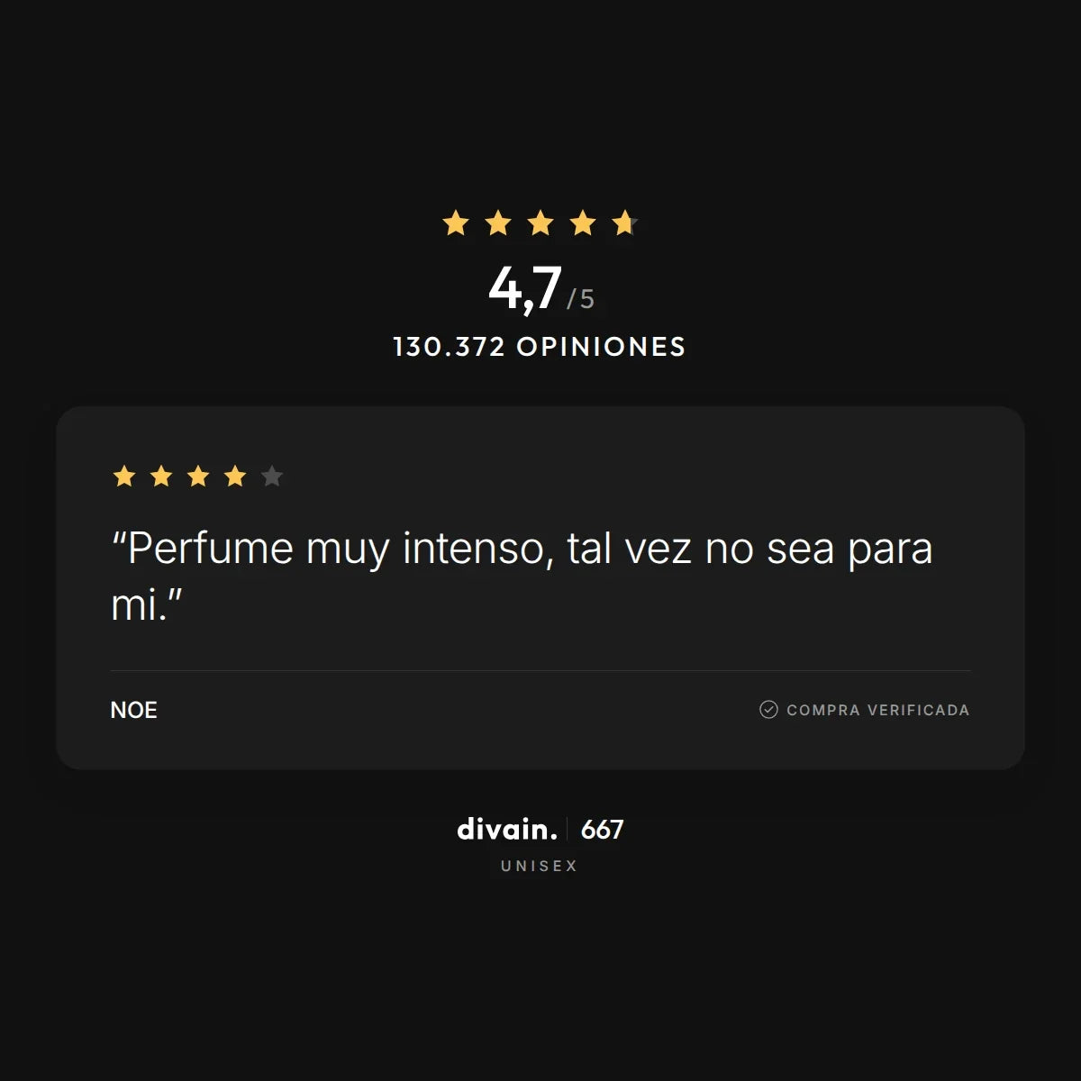divain.667 - 4,7/5 sobre 130.372 opiniones