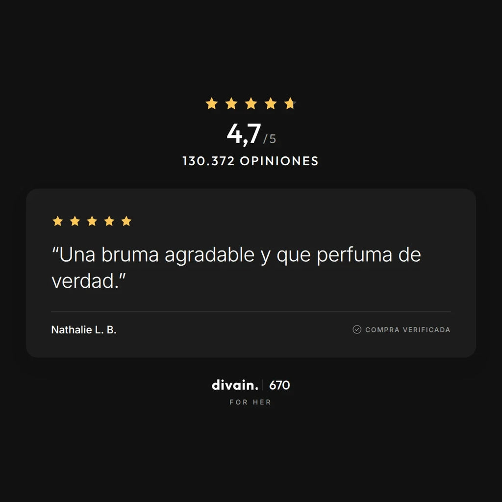 divain.670 - 4,7/5 sobre 130.372 opiniones