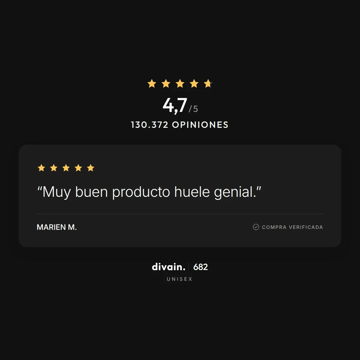 divain.682 - 4,7/5 sobre 130.372 opiniones