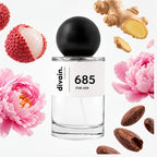 Pirámide olfativa perfume divain.685 | divain Parfums