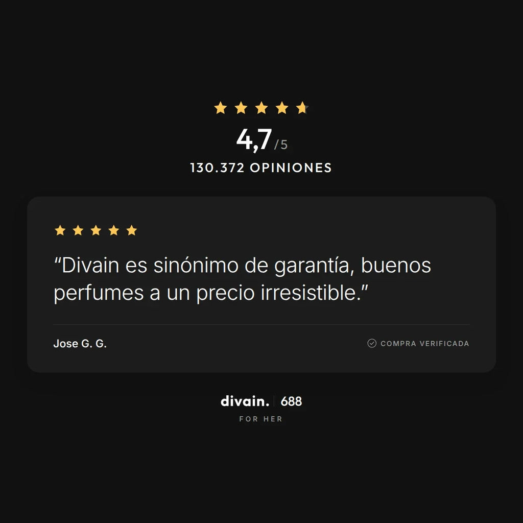 divain.688 - 4,7/5 sobre 130.372 opiniones
