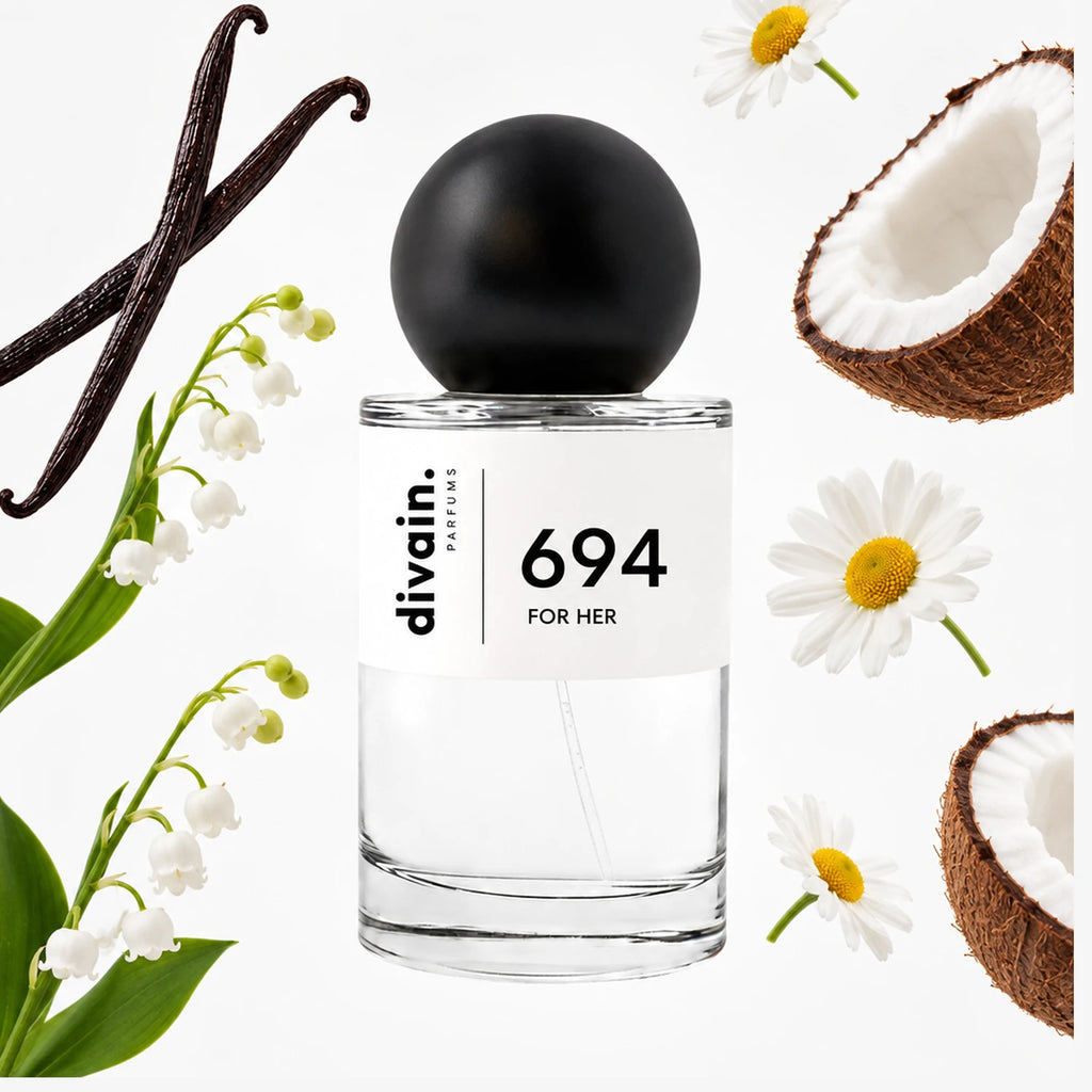 Pirámide olfativa perfume divain.694 | divain Parfums