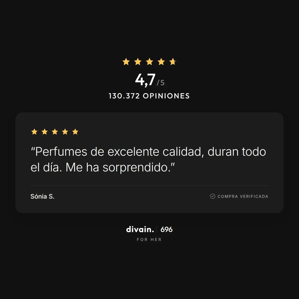 divain.696 - 4,7/5 sobre 130.372 opiniones