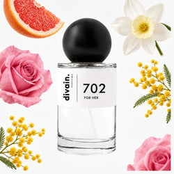 Pirámide olfativa perfume divain.702 | divain Parfums