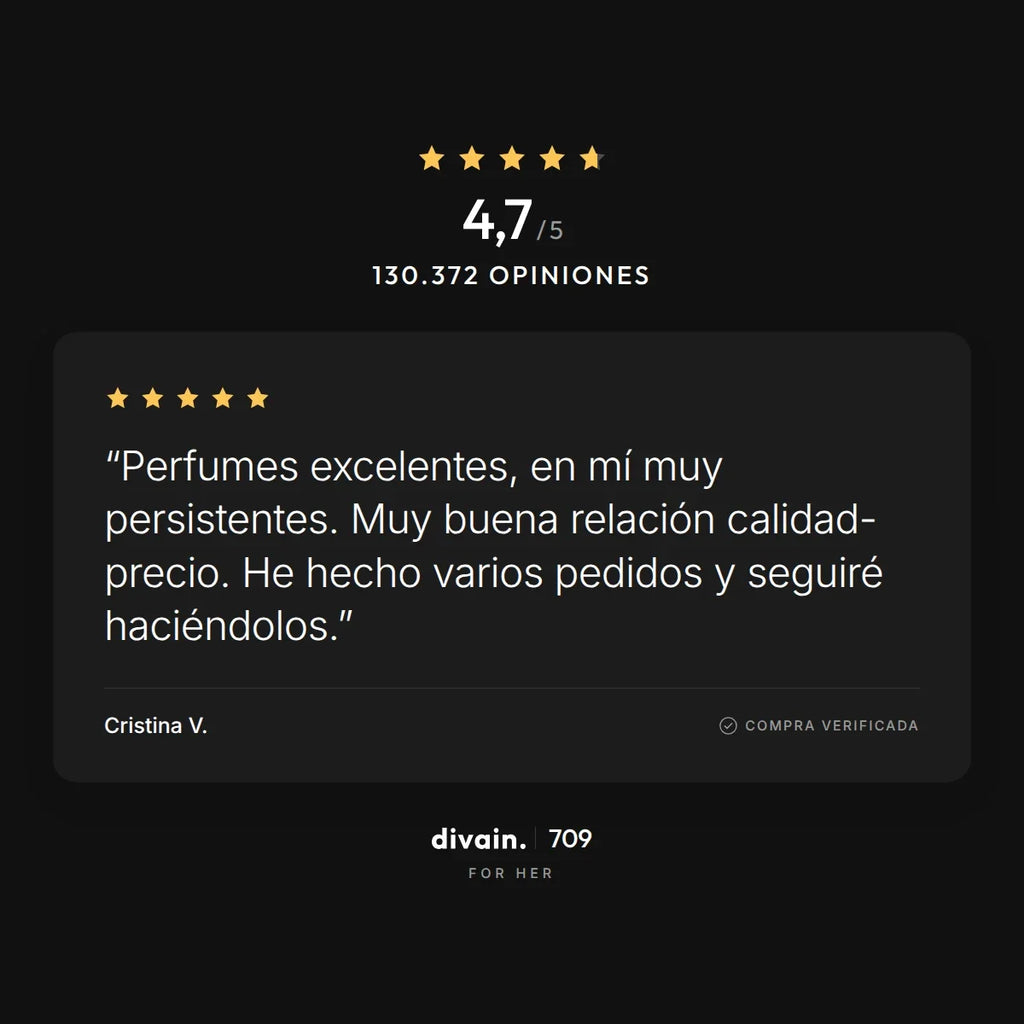 divain.709 - 4,7/5 sobre 130.372 opiniones