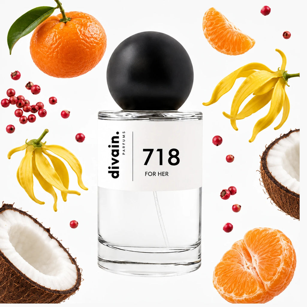 Pirámide olfativa perfume divain.718 | divain Parfums