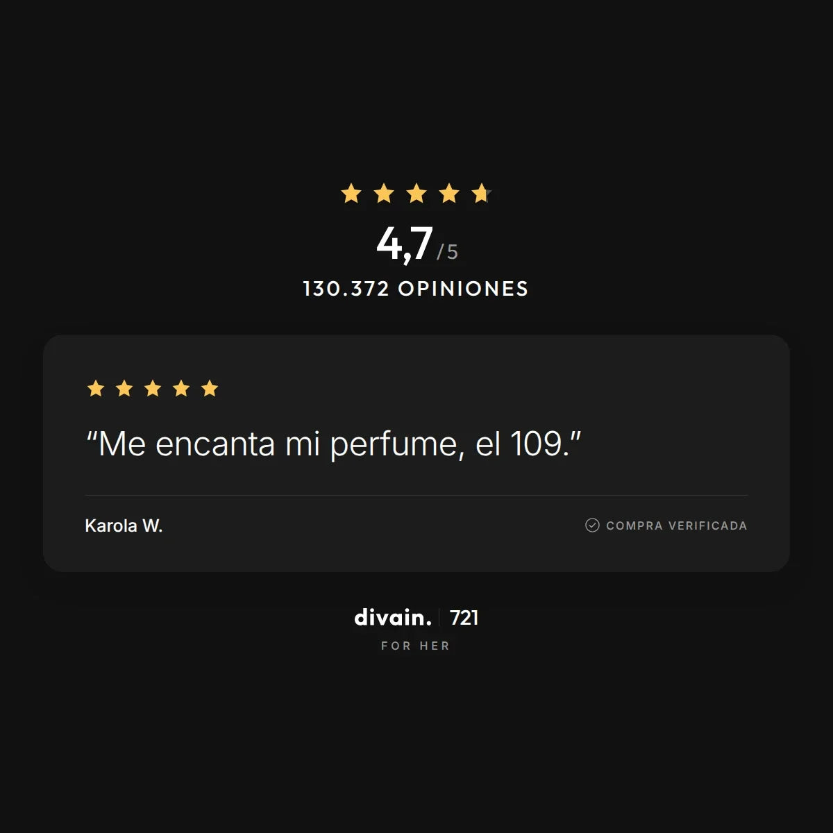 divain.721 - 4,7/5 sobre 130.372 opiniones